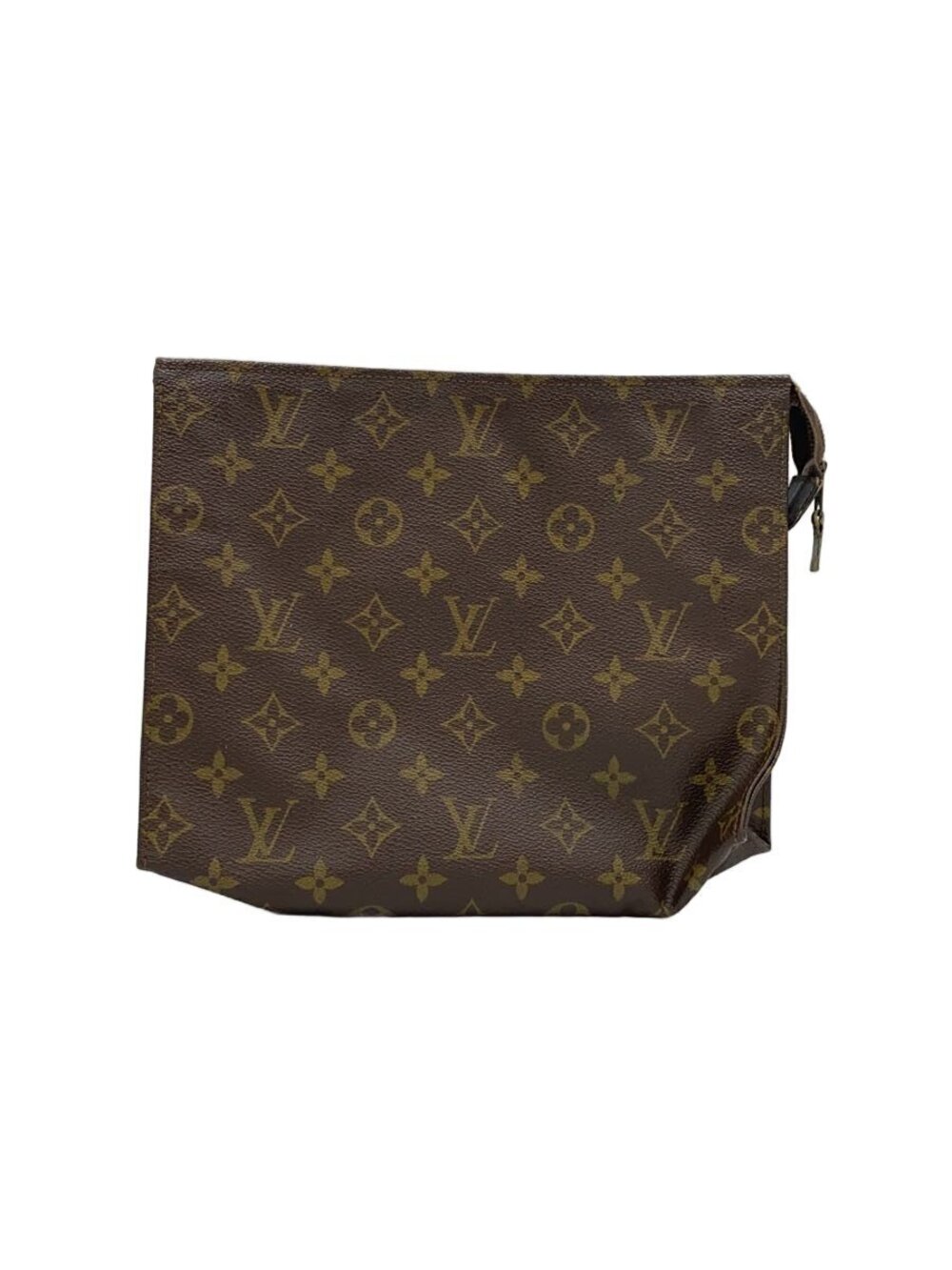 LOUIS VUITTON Pochette Toilette Canvas Brown